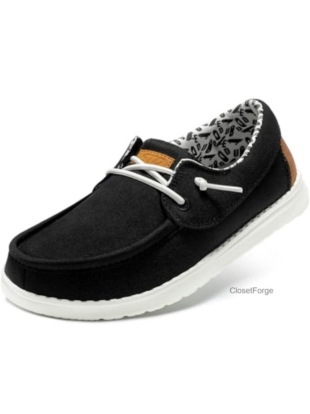 Canvas Arch Support Memory Foam Slip-On Boat Shoes
